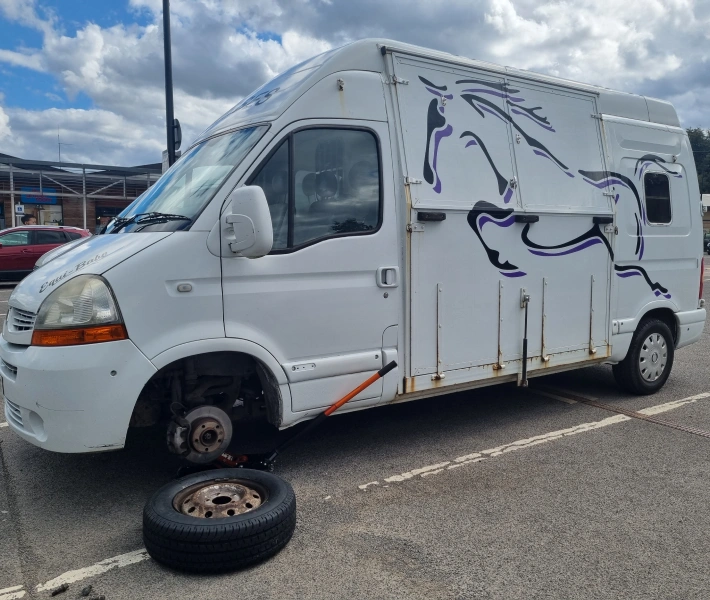 mobile caravan tyre fitting